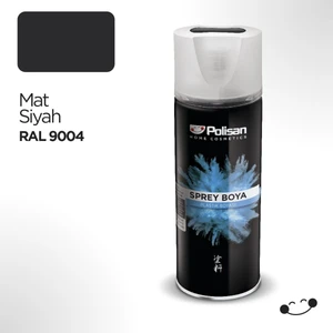 Plastik Yüzey Mat Siyah Sprey Boya 400 ml - Ral 9004