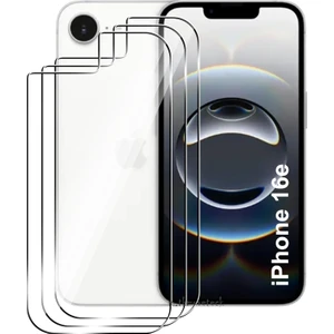 M.TK Moveteck  Apple iPhone 16E Şeffaf Kaplama Arka ve Yan Çerceveli 2li Full Body Esnek Kasa Koruyucu Hydrojel Çizilmez