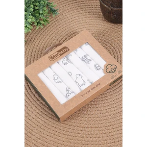 Vav Baby Vavbaby 7’li Bebek Ağız Mendili Seti –  Pamuk, Yumuşak ve Emici Zoo