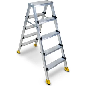 5+5 Gold Çift Çıkışlı Alüminyum Merdiven