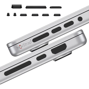 Apple MacBook Pro 16-14-13 inc Macbook Air 15-13-13.6 inç ile Uyumlu Toz Koruma Tıpası Seti