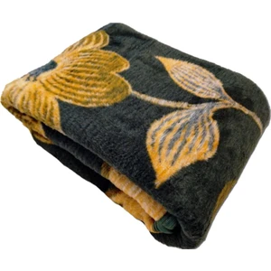 Haki Lüks Peluş Uşak Battaniyesi