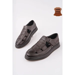 Oliver Garantili Erkek Günlük Klasik  Deri  Rahat Ortopedik Sandalet