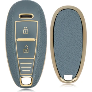 Vitara Swift 2 Buton Smart Nano Desenli Anahtar Kılıfı Mavi