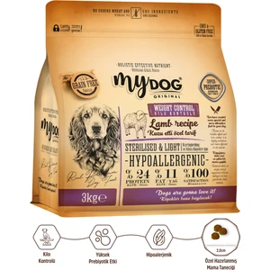 Mydog Orıgınal Az Tahıllı Kuzu Etli Diyet & Kısır Köpek Maması 3kg