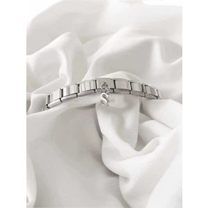 S Harfli Çelik Italyan Charm Bileklik