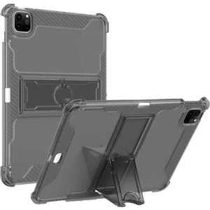 Apple iPad Air 4 10.9" Kılıf Kalem Bölemli Standlı Darbelere Dayanıklı Şeffaf Kapak A2072 A2316 A2324 A2325