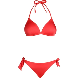 Kadın Üçgen Yarım Dolgulu Kırmızı Bikini Takımı