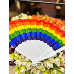 Plastik Gökkuşağı Yelpaze
