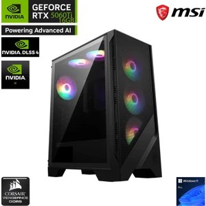 S03C RTX5000 Gaming I5 14400F 32 GB Ddr5 Ram 1 TB SSD Gen4 RTX5060TI 16 GB H610 Oyuncu bilgisayarı