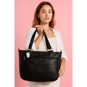 Deri Kol Omuz Askılı Çapraz Postacı Çok Gözlü Çanta