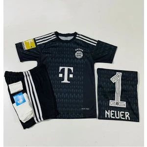 B.a.y.e.r.n M.ü.n.i.h 2023/24 Yeni Sezon Manuel Neuer Kaleci Çocuk Forması 4'lü Set