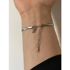 F Harfli 316L Çelik Italyan Bileklik Kararmaz