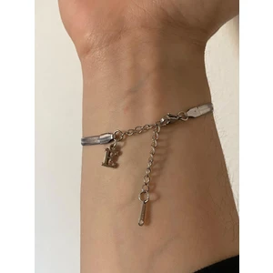 E Harfli 316L Çelik Italyan Bileklik Kararmaz