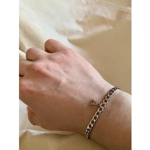 A Harfli 316L Kararmaz Çelik Bileklik