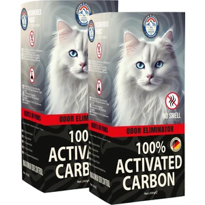 400G 2x Aktif Karbonlu Organik Kedi Kumu Koku Giderici Kokusuz Kedi Tuvaleti Doğal Kum Koku Önleyici
