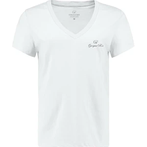 Giorgina Ferri Premium Kadın Ess Logo V Yaka Tee T-Shirt Irina
