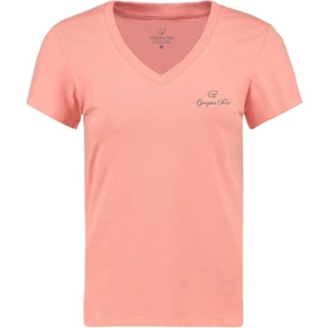 Giorgina Ferri Premium Kadın Ess Logo V Yaka Tee T-Shirt Irina