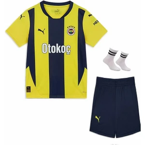 Fenerbãhçe- Forması 2024/2025 Yeni Sezon Isimsiz Isimsiz Parçalı Çocuk Forması Forma Şort Çorap