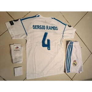 Alaturka Mix Real Madrid 2018 Cardiff Sergio Ramos Çocuk Forma 4 Lü Set. Forma+Şort+Çorap+Bileklik