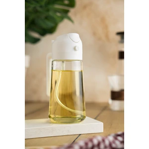 Püskürtmeli Sprey Yağdanlık |limon Sirke Sos Püskürtücü, Sızdırmaz Çok Amaçlı Cam Sprey Şişe Beyaz