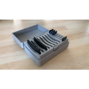 Modelerman Design Menteşeli Sd ve Micro Sd Kart Kutusu - 16 Yuva Gri 5407677