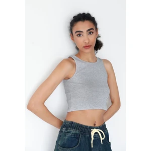 Basic Fitilli Halter Yaka Modal Body