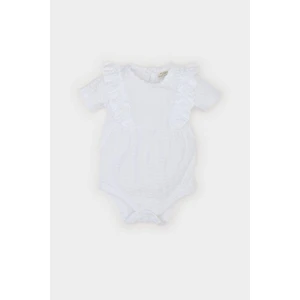 Kız Bebek Yenidoğan Bisiklet Yaka Kısa Kollu Çıtçıtlı Body C8811A525SM