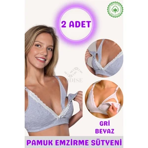 Organik Pamuklu Emzirme Sütyeni 2 Adet - Organic Cotton Nursing Bra 2 Pack