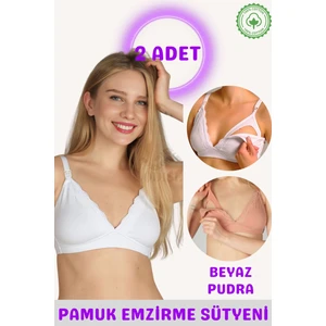 Organik Pamuklu Emzirme Sütyeni 2 Adet - Organic Cotton Nursing Bra 2 Pack