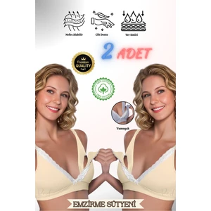 Pamuklu Hamile-Lohusa Emzirme Sütyeni-2'li Paket