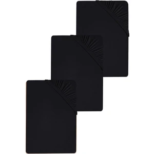 3 Adet Düz Pamuklu Tek Kişilik 120 x 200 x 30 cm Lastikli Penye Çarşaf