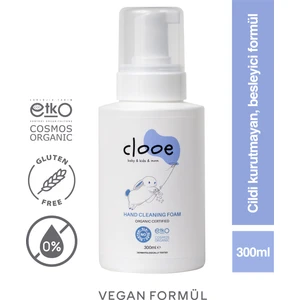 Organik El Temizleme Köpüğü (300ml) - Çocuk & Yetişkin - Yaban Mersini, Aloe Vera, Meyan Kökü