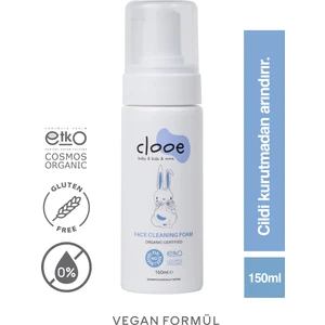Organik Yüz Temizleme Köpüğü (150ml) - Yetişkin & Çocuk - Aloe Vera, At Kestanesi, Meyan Kökü