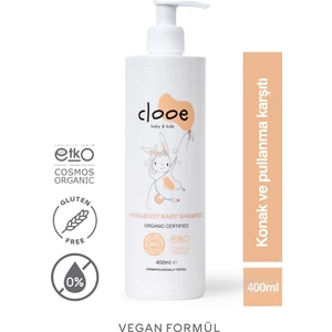 Organik Bebek & Çocuk Saç, Vücut Şampuanı (400ml) - pH Dengeli, Konak Önleyici