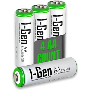 I-Gen Batteries I-Gen B111 4 Adet AA 2700 Mah Şarj Edilebilir Kalem Pil 1.2V Ni-MH Şarjlı Pil
