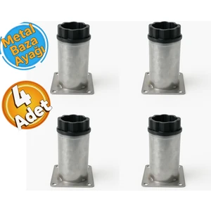 Ayarlanabilir Metal Mobilya Kanepe Koltuk Masa Baza Ayağı 8 cm (4 Adet)