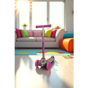 HT288 3 Tekerlekli Yeni Nesil Scooter - Işıklı Tekerlekli - Arkadan Frenli