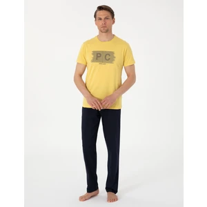 Pierre Cardin Erkek Sarı Kısakol Pijama Takımı 50314417-800