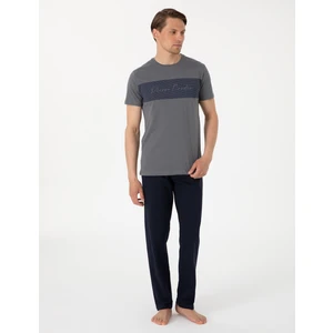 Pierre Cardin Erkek Gri Kısakol Pijama Takımı 50314414-VR080