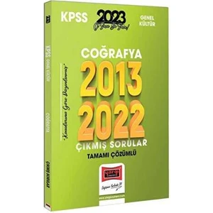 Yargı Yayınevi 2023 KPSS Coğrafya 2013-2022 Tamamı Çözümlü Çıkmış