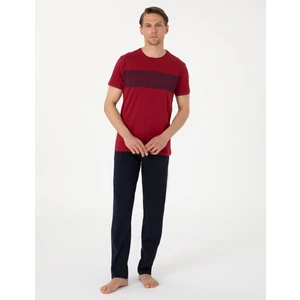 Pierre Cardin Erkek Bordo Kısakol Pijama Takımı 50314414-900