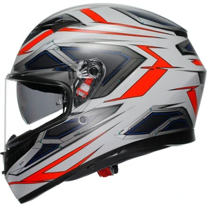 Agv Kask/k3 E2206 Mplk Space Matt Whıte Red Fluo Configuration