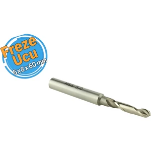 Alüminyum Freze Ucu (Kısa) 5X8X60 mm