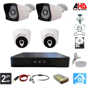 2 Dış 2 Iç Kameralı 2 Mp 250 GB HDD Dahil Güvenlik Seti - ST222250