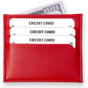 Zelina - Vegan Deri Slim Kartlık | Minimalist Kartlık Cüzdan | Ince Kredi Kartlık