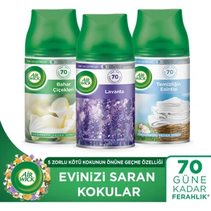 Air Wick Airwick Freshmatic Makine Yedek Lavanta + Bahar Çiçekleri + Temizlik Esintisi