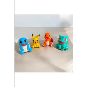 Favori Pokemon Figür Başlangıç Seti (Pikachu,bulbasaur,charmander,squirtle)