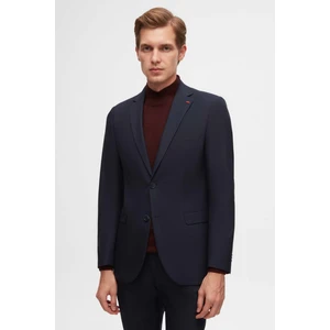 Twn Slim Fit Lacivert Düz Mono Yaka Viskonlu Takim Elbise