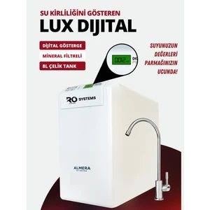 Almera Su Arıtma Dijital TDS Göstergeli Mineral Aşamalı Çelik Tanklı Su Arıtma Cihazı Almera [Su Arıtma]